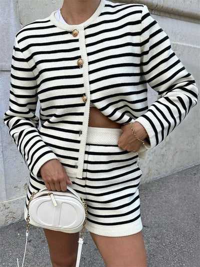 Rayée – striped elegance midi set