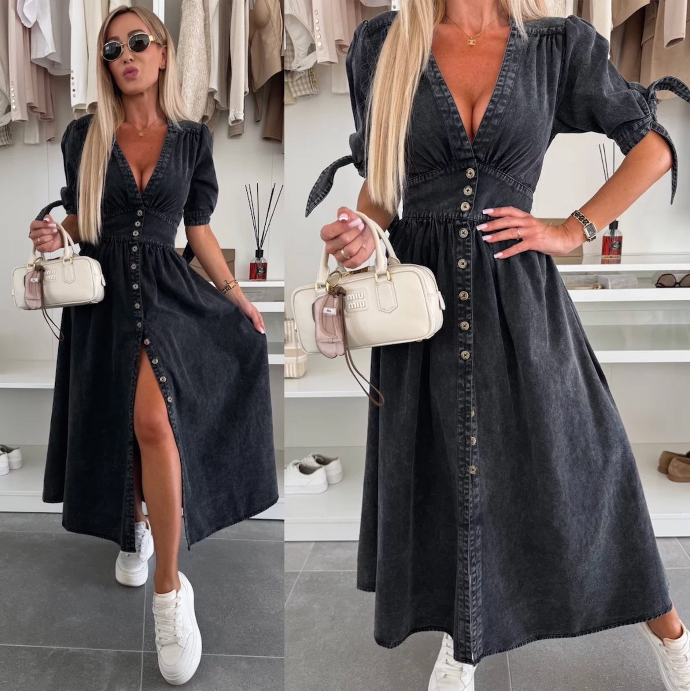 IVANKA - RADIANT DENIM DRESS