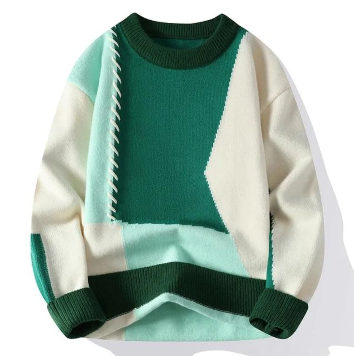 Brunetta – cozy chic patchwork knit
