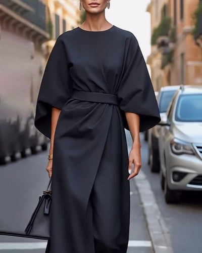 CELESTINE - ELEGANT DRESS WITH BELT