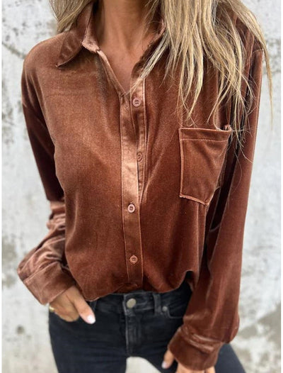VIOLET - VELVET BLOUSE