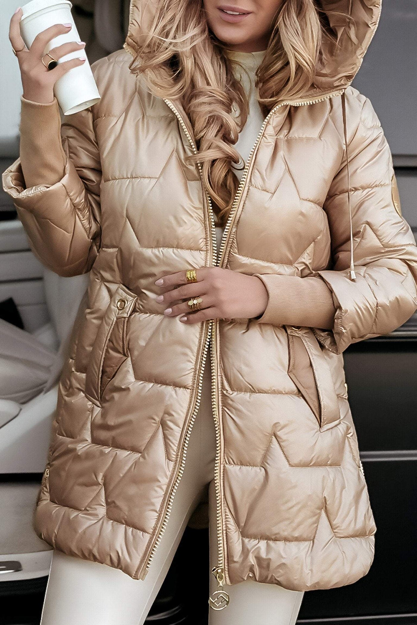 ASTRID - WARM AUTUMN COAT IN COTTON BLEND