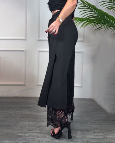 ELEGANT - EMBROIDERED TROUSERS