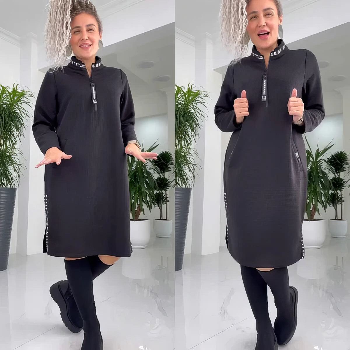 RELAXED LOOSE-FIT DRESS